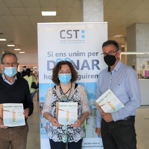 llirament del conte al CST amb Santi Rius, Sebastià Pascual i Eva Salvador